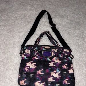 Marc by Marc Jacobs Quilted Multicolor Laptop Shoulder Bag with Crossbody Strap